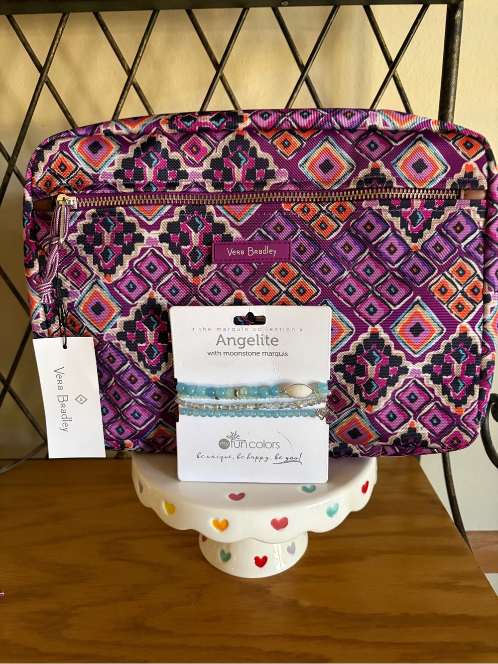 Vera Bradley “Dream Diamonds” Organizer NWT (Bundle)